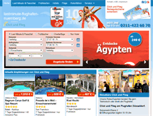 Tablet Screenshot of lastminute-flughafen-nuernberg.de